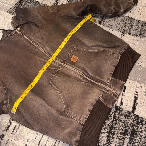 Vintage Carhartt Brown Faded Hooded Active Work Jacket - Picture 12 of 12